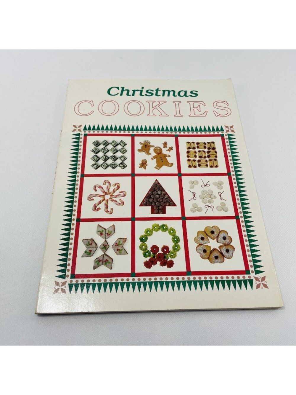 Vintage Christmas Cookies Recipe Cookbook Book Dessert Cooking Bakery Holiday